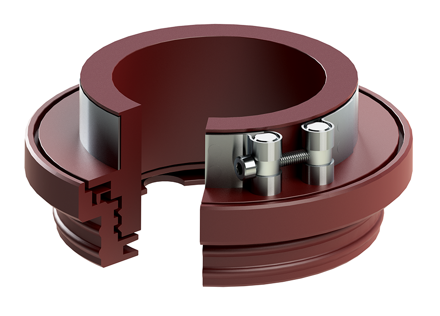 Split Polymer Labyrinth Seal (SPLS) Unitized, Noncontact Seal for